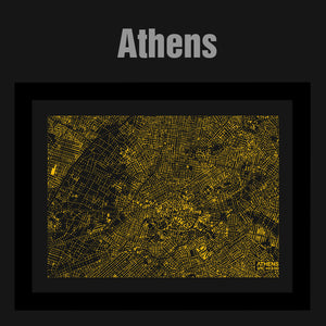 NITELANDING Amsterdam / Athens Map - ZERO DEGREE
