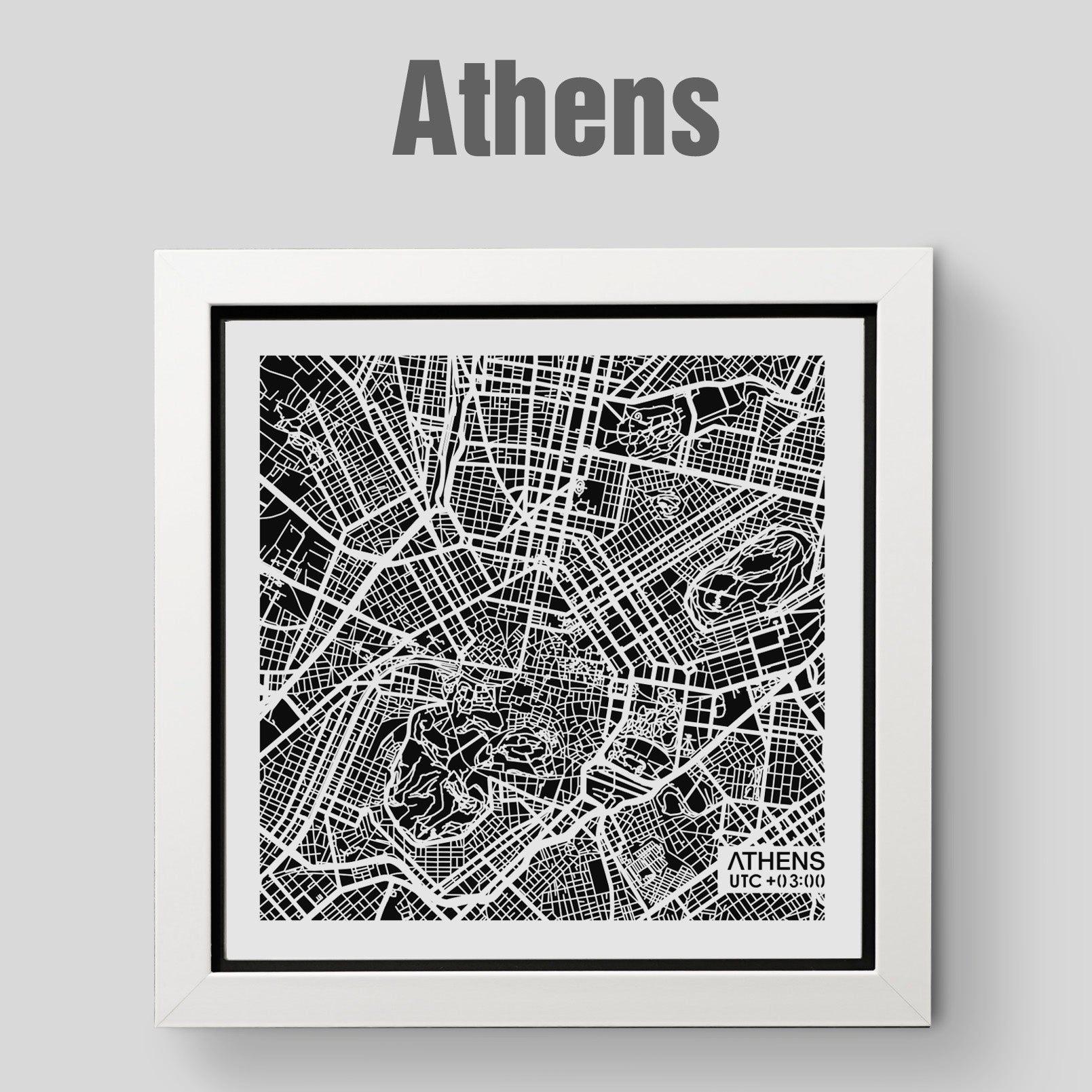 NITELANDING Amsterdam / Athens Map - ZERO DEGREE