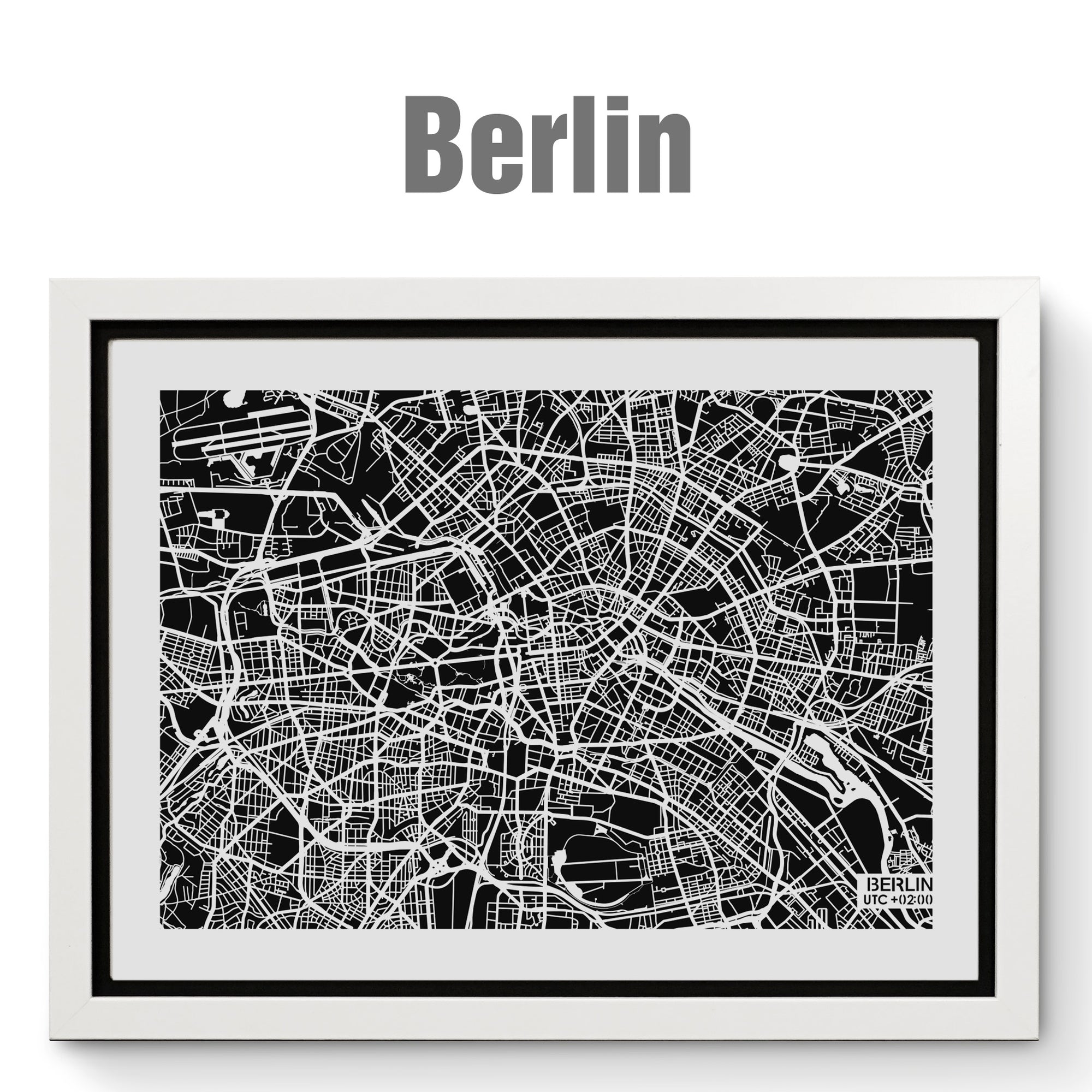 NITELANDING Bangkok / Berlin Map - Lighting Decoration Art - ZERO DEGREE