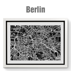 NITELANDING Bangkok / Berlin Map - Lighting Decoration Art - ZERO DEGREE