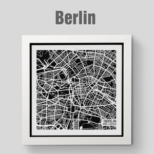 NITELANDING Bangkok / Berlin Map - Lighting Decoration Art - ZERO DEGREE