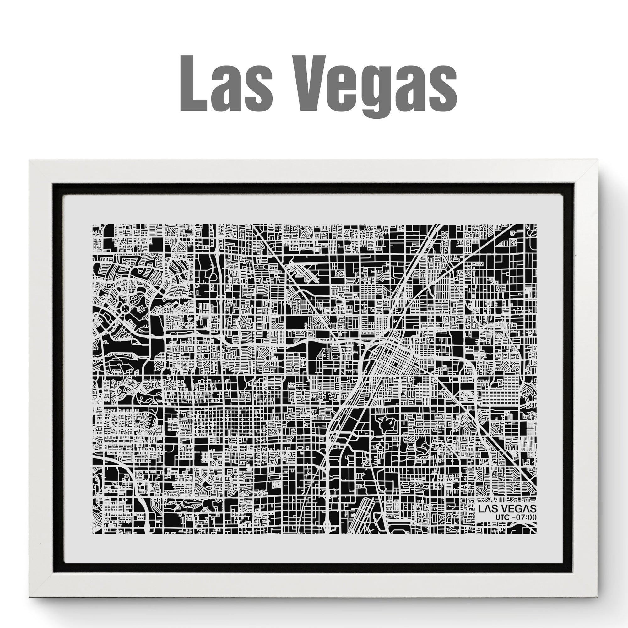 NITELANDING Los Angeles / Las Vegas Map - Lighting Decoration Art - ZERO DEGREE