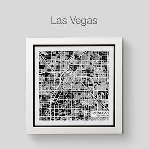 NITELANDING Los Angeles / Las Vegas Map - Lighting Decoration Art - ZERO DEGREE