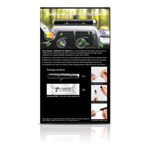 Car Diffuser - Twin set (with Unscented filter) - ZERO DEGREE