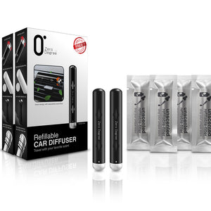 Car Diffuser - Twin set (with Unscented filter) - ZERO DEGREE