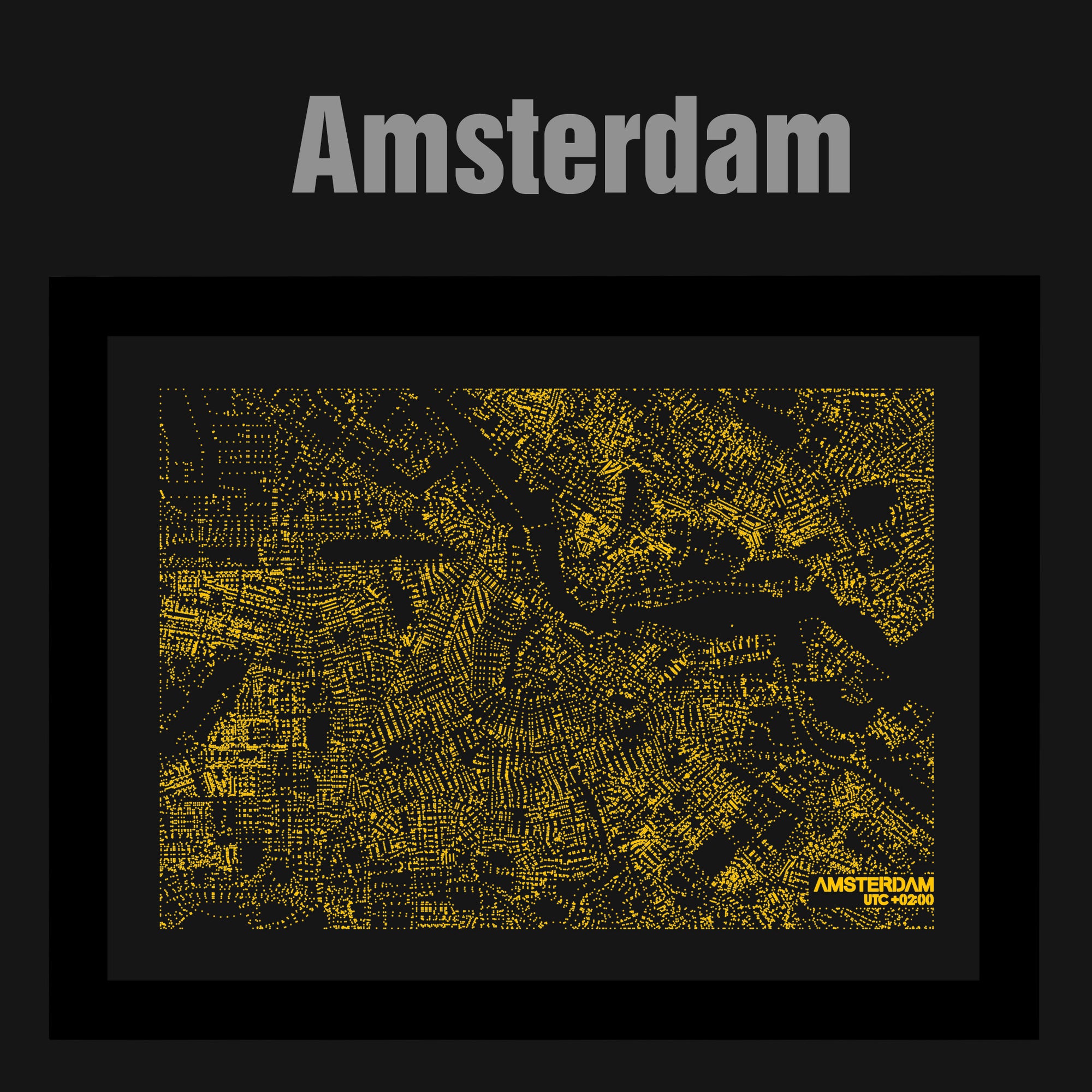 NITELANDING Amsterdam Map- Lighting Decoration Art - ZERO DEGREE