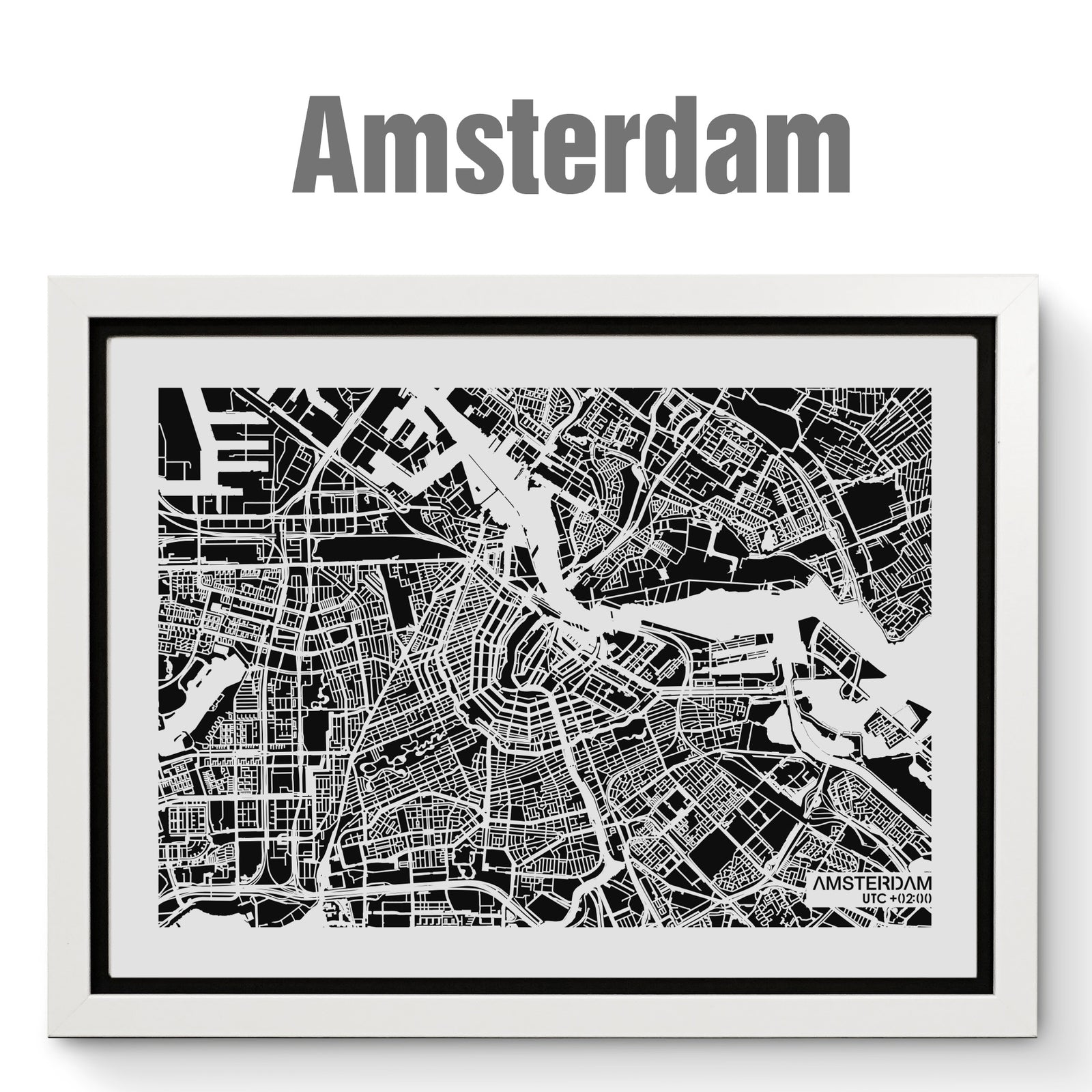 NITELANDING Amsterdam Map- Lighting Decoration Art - ZERO DEGREE
