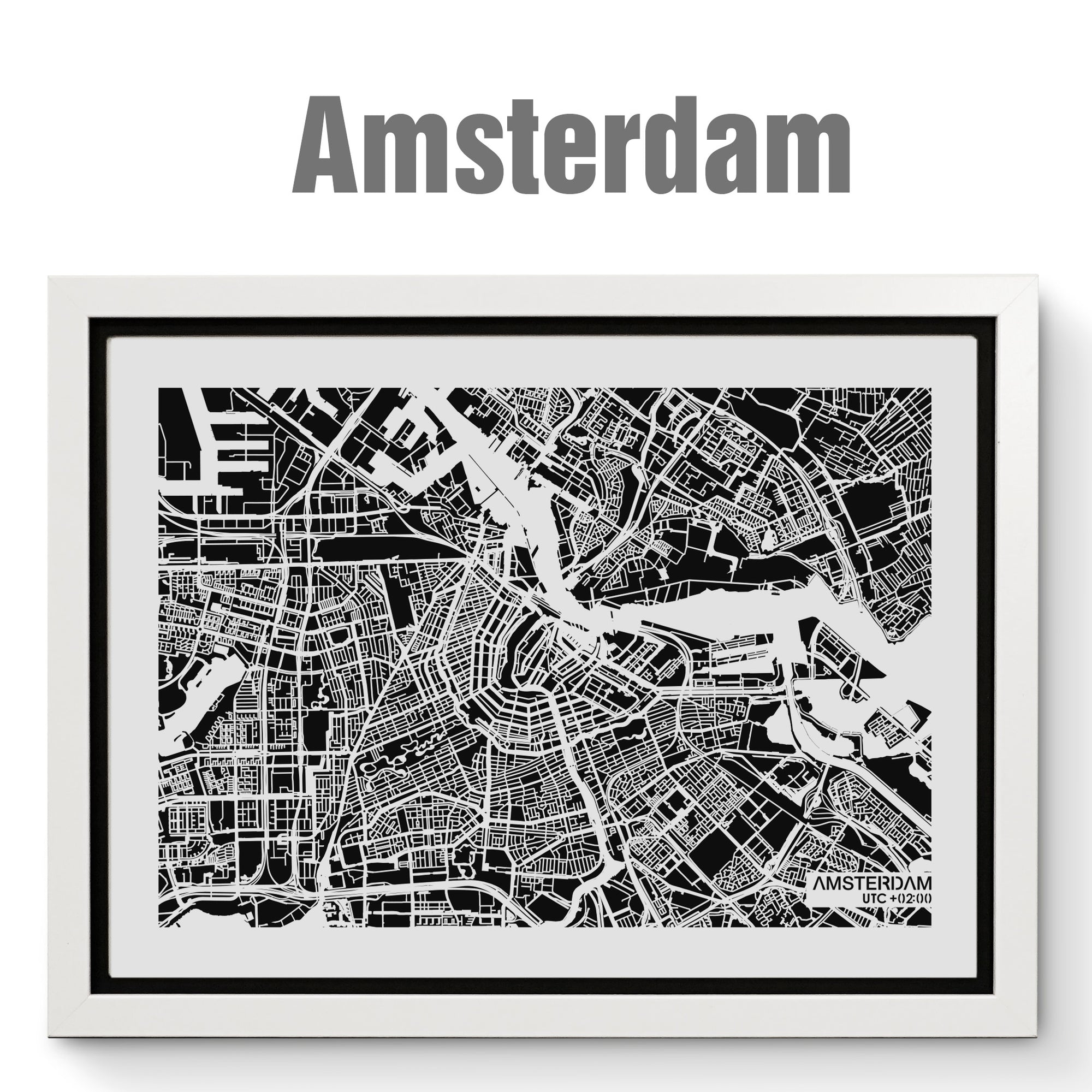 NITELANDING Amsterdam Map- Lighting Decoration Art - ZERO DEGREE