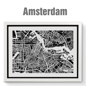 NITELANDING Amsterdam Map- Lighting Decoration Art - ZERO DEGREE
