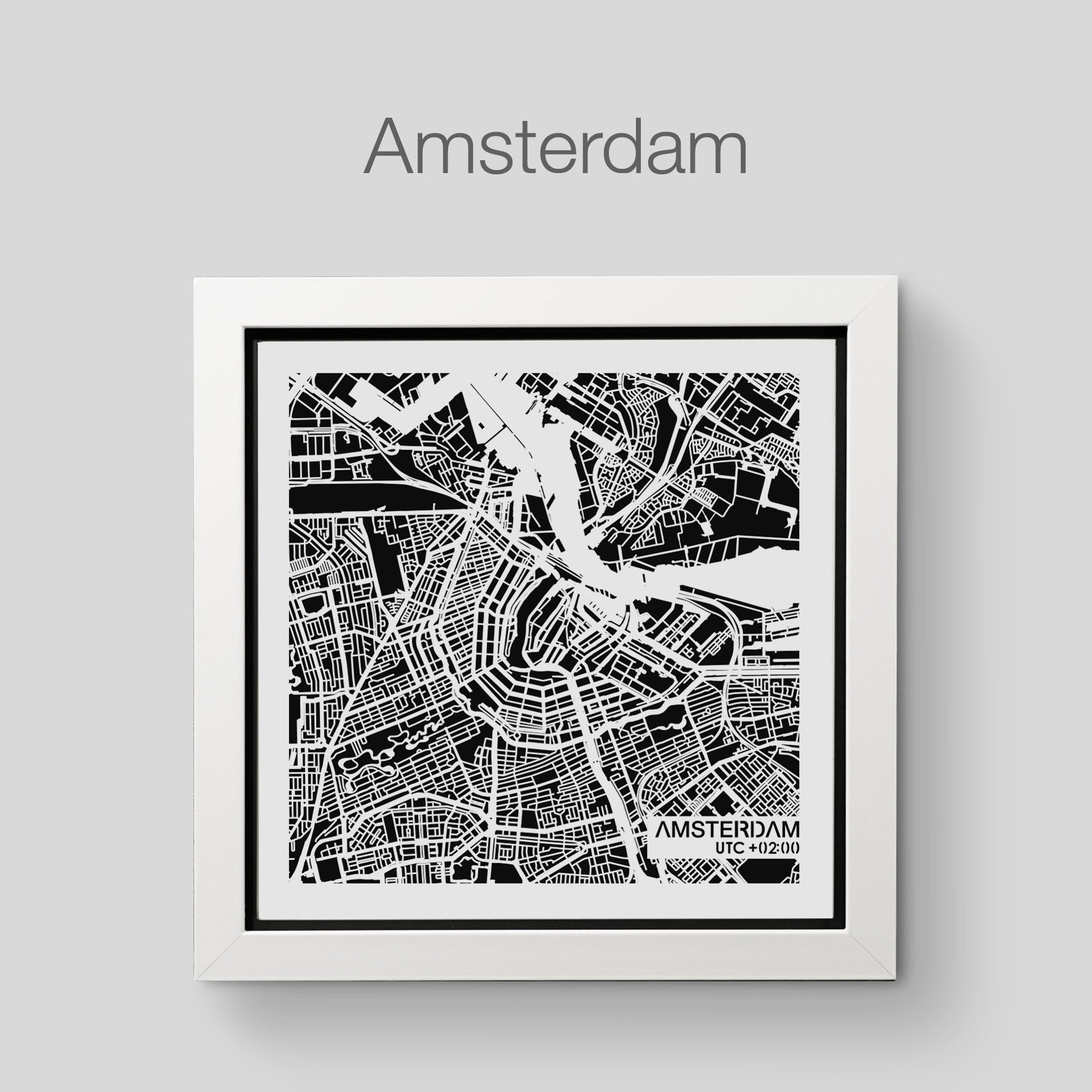 NITELANDING Amsterdam Map- Lighting Decoration Art - ZERO DEGREE