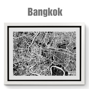 NITELANDING Bangkok Map - Lighting Decoration Art - ZERO DEGREE