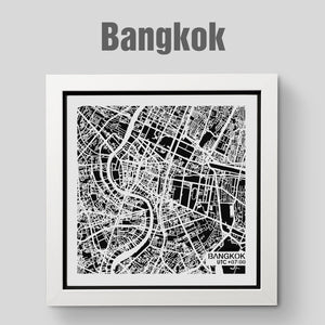 NITELANDING Bangkok Map - Lighting Decoration Art - ZERO DEGREE