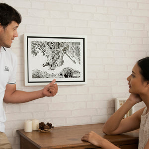 NITELANDING Hong Kong Map - Lighting Decoration Art - ZERO DEGREE