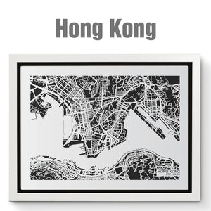 NITELANDING Hong Kong Map - Lighting Decoration Art - ZERO DEGREE