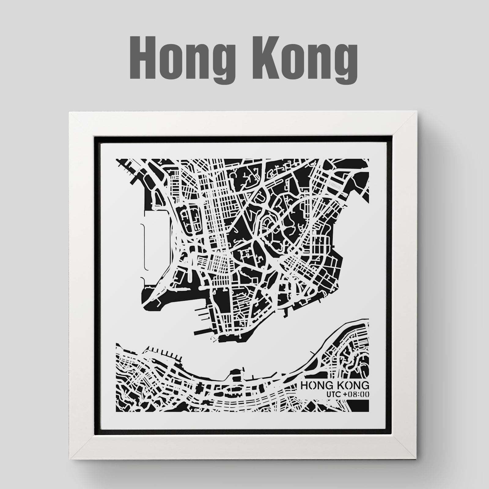 NITELANDING Hong Kong Map - Lighting Decoration Art - ZERO DEGREE