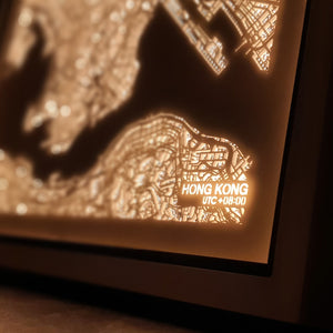 NITELANDING Hong Kong Map - Lighting Decoration Art - ZERO DEGREE