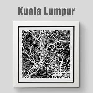 NITELANDING Kuala Lumpur Map - Lighting Decoration Art - ZERO DEGREE