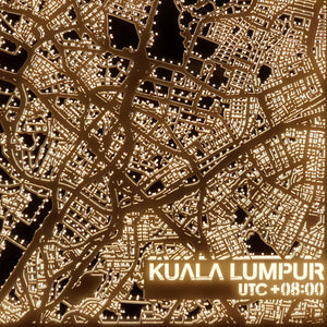 NITELANDING Kuala Lumpur Map - Lighting Decoration Art - ZERO DEGREE