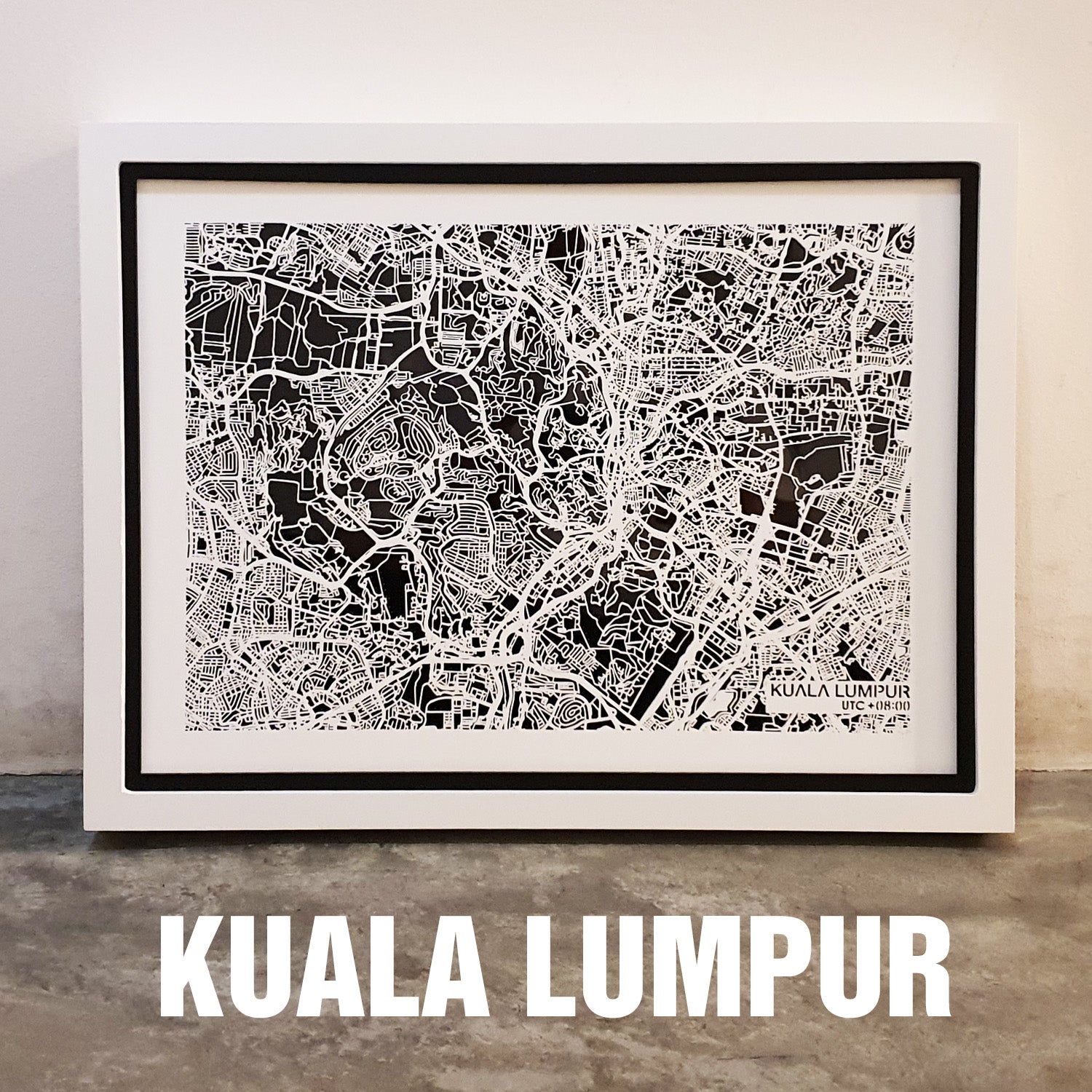 NITELANDING Kuala Lumpur Map - Lighting Decoration Art - ZERO DEGREE
