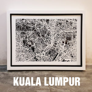 NITELANDING Kuala Lumpur Map - Lighting Decoration Art - ZERO DEGREE