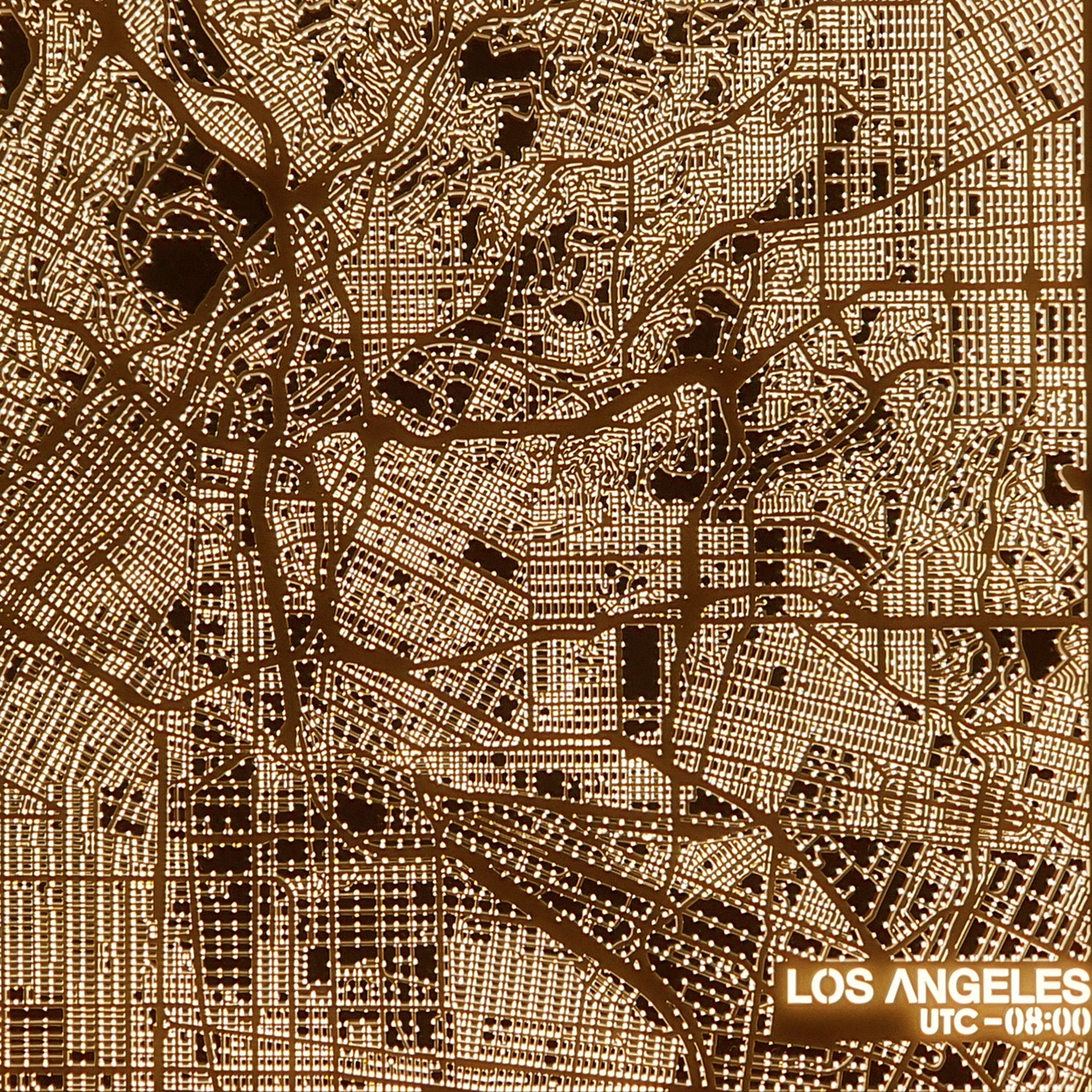 NITELANDING Los Angeles Map - Lighting Decoration Art - ZERO DEGREE