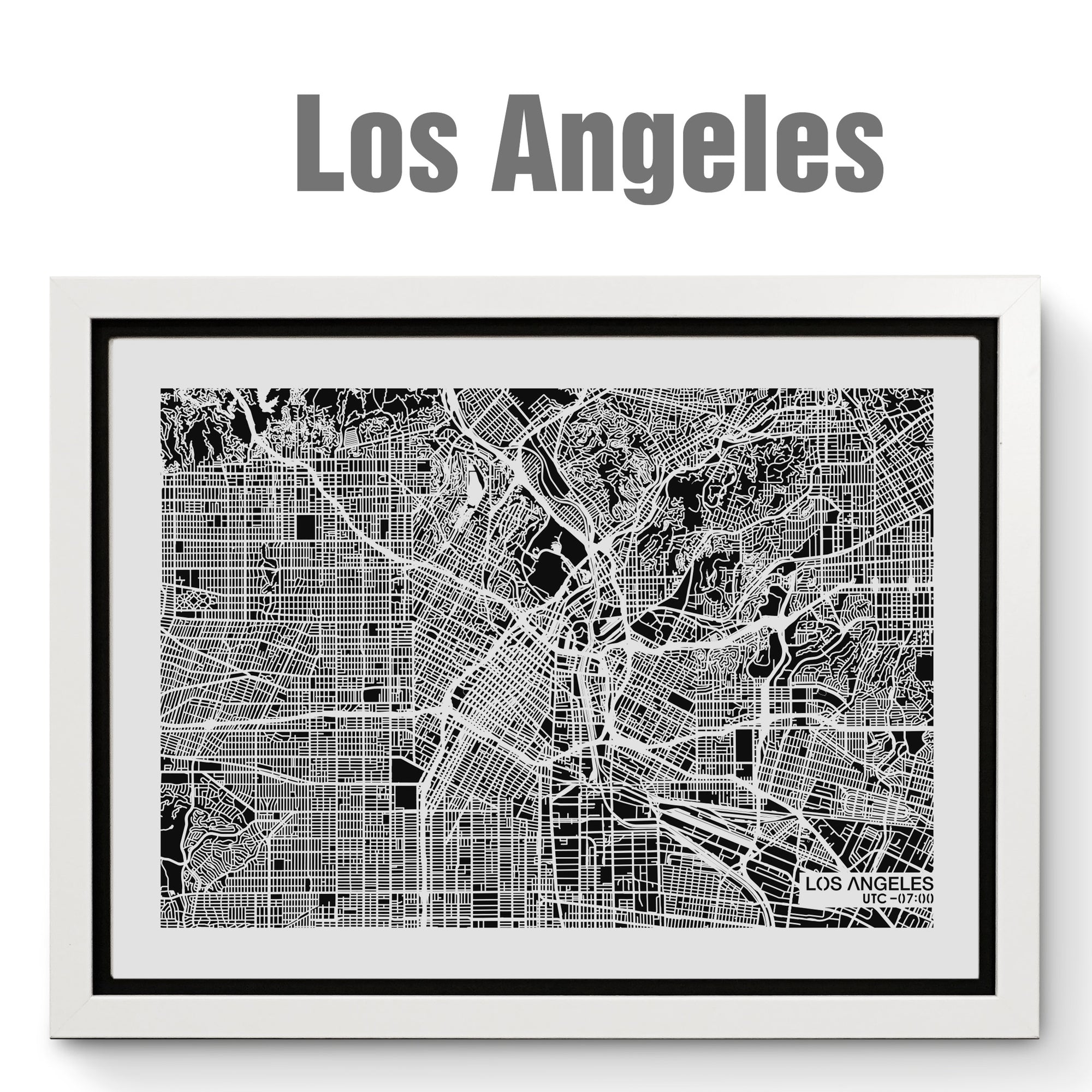 NITELANDING Los Angeles Map - Lighting Decoration Art - ZERO DEGREE