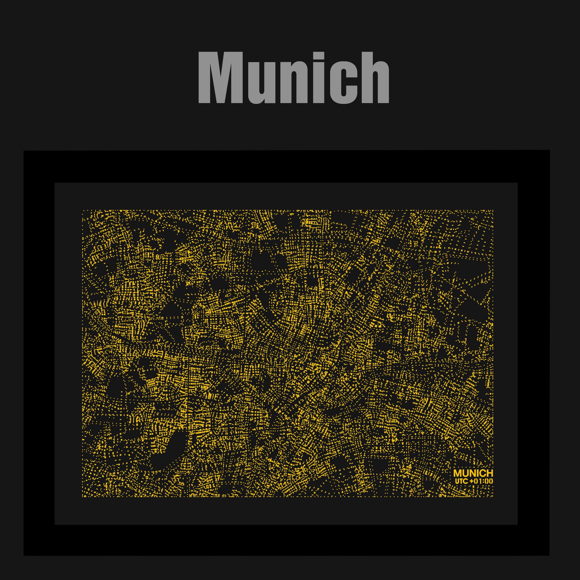 NITELANDING Munich Map - Lighting Decoration Art - ZERO DEGREE