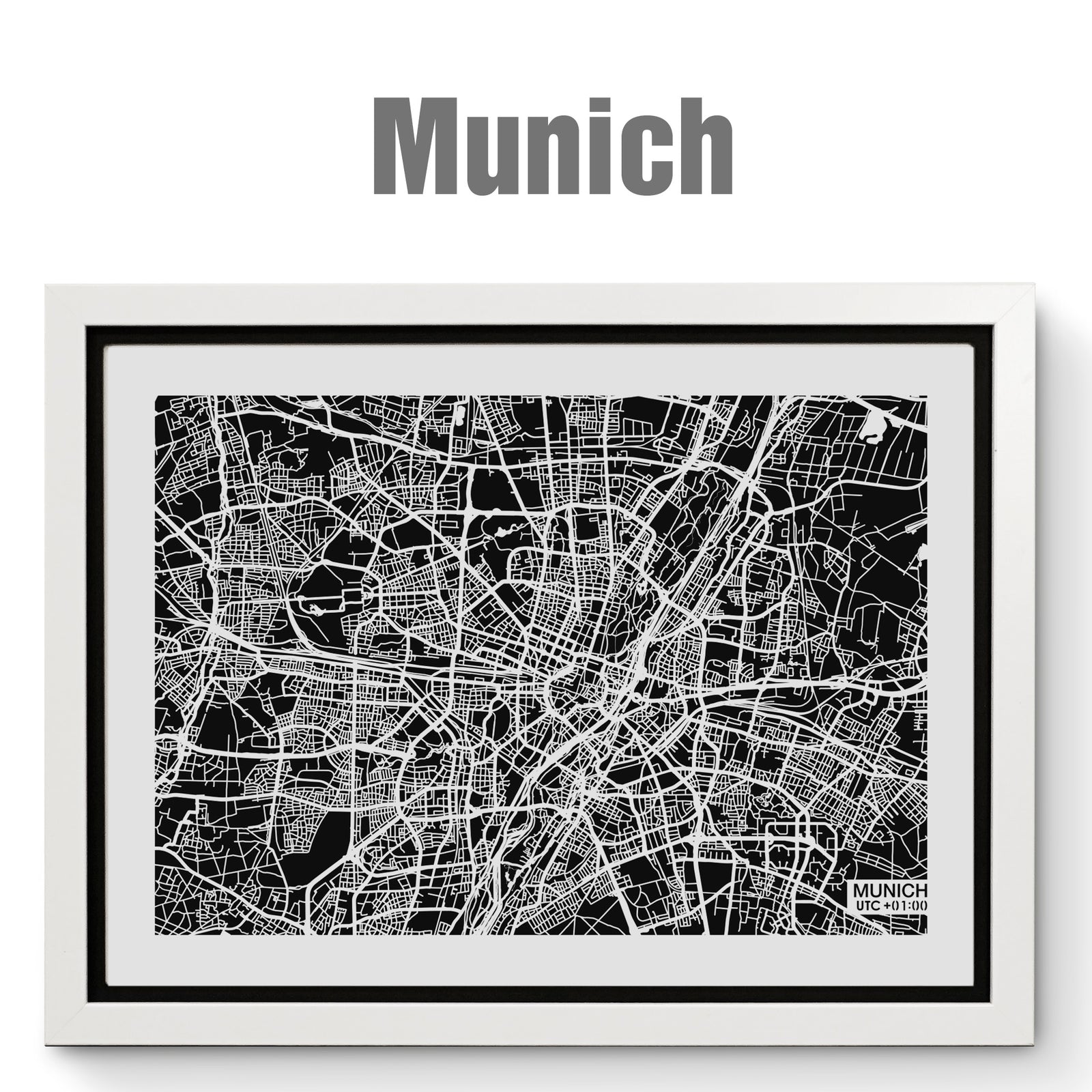 NITELANDING Munich Map - Lighting Decoration Art - ZERO DEGREE