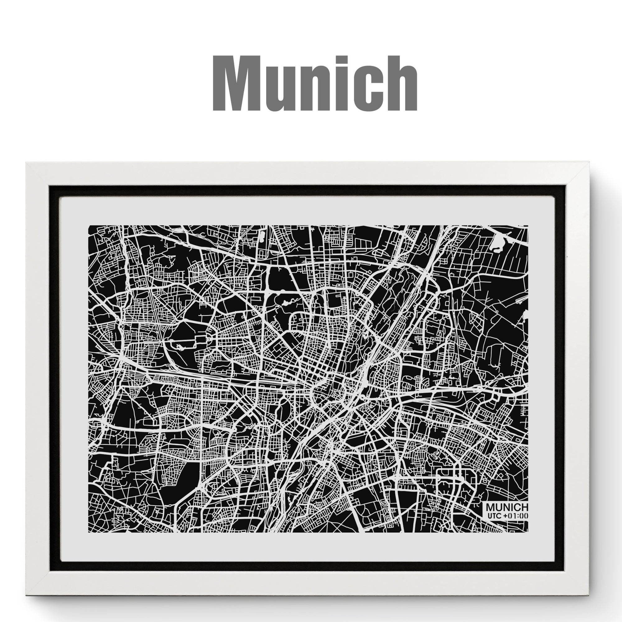 NITELANDING Munich Map - Lighting Decoration Art - ZERO DEGREE