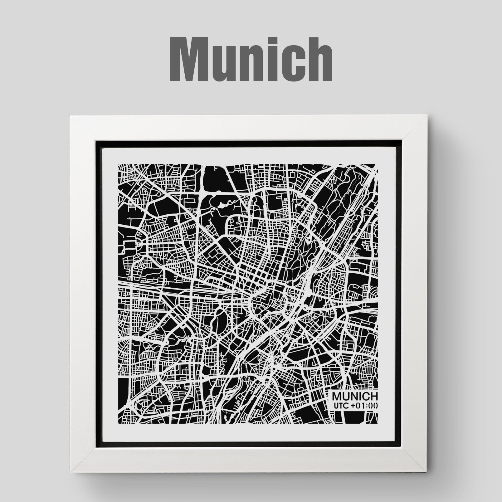 NITELANDING Munich Map - Lighting Decoration Art - ZERO DEGREE