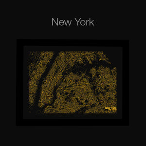 NITELANDING New York Map - Lighting Decoration Art - ZERO DEGREE