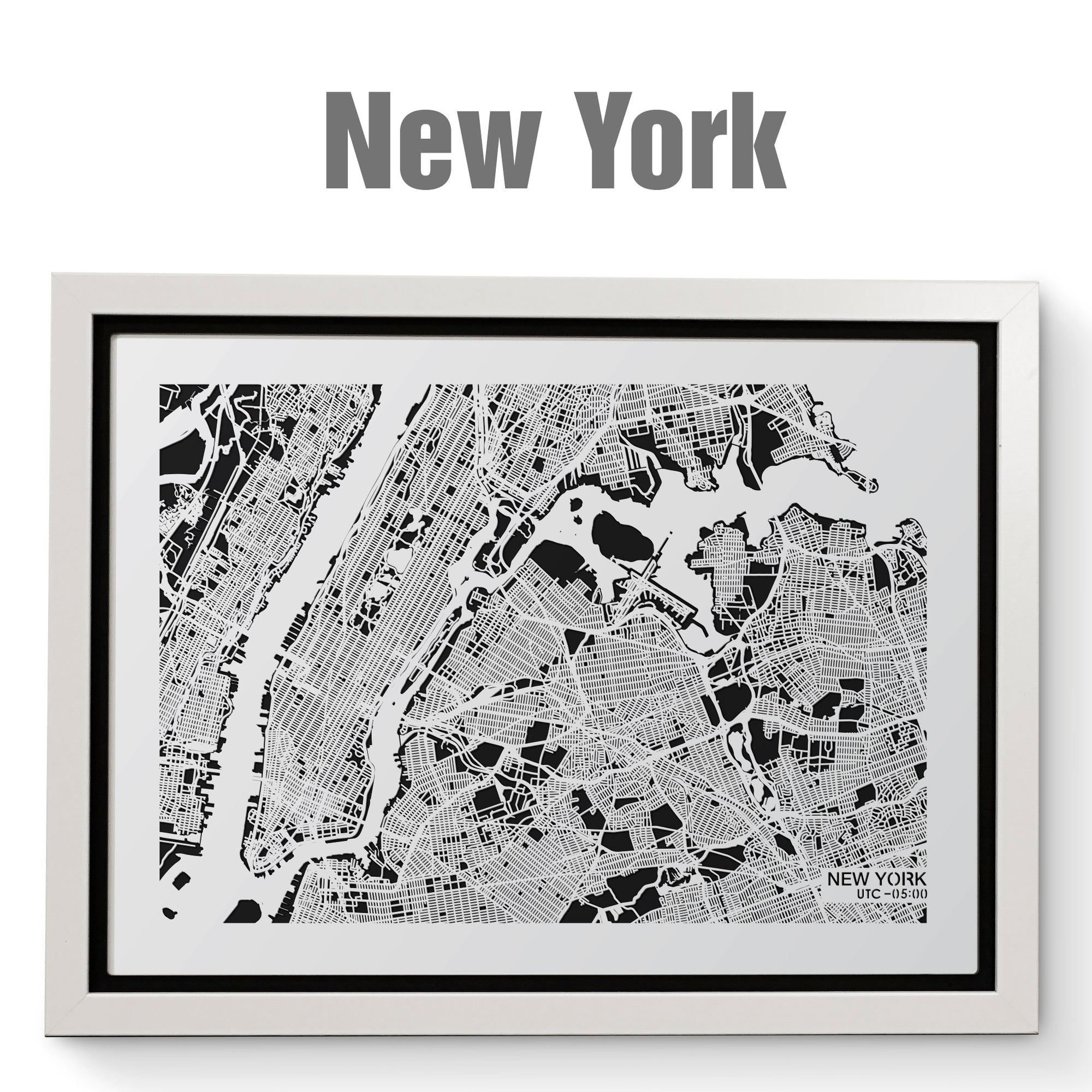 NITELANDING New York Map - Lighting Decoration Art - ZERO DEGREE