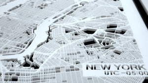 NITELANDING New York Map - Lighting Decoration Art - ZERO DEGREE