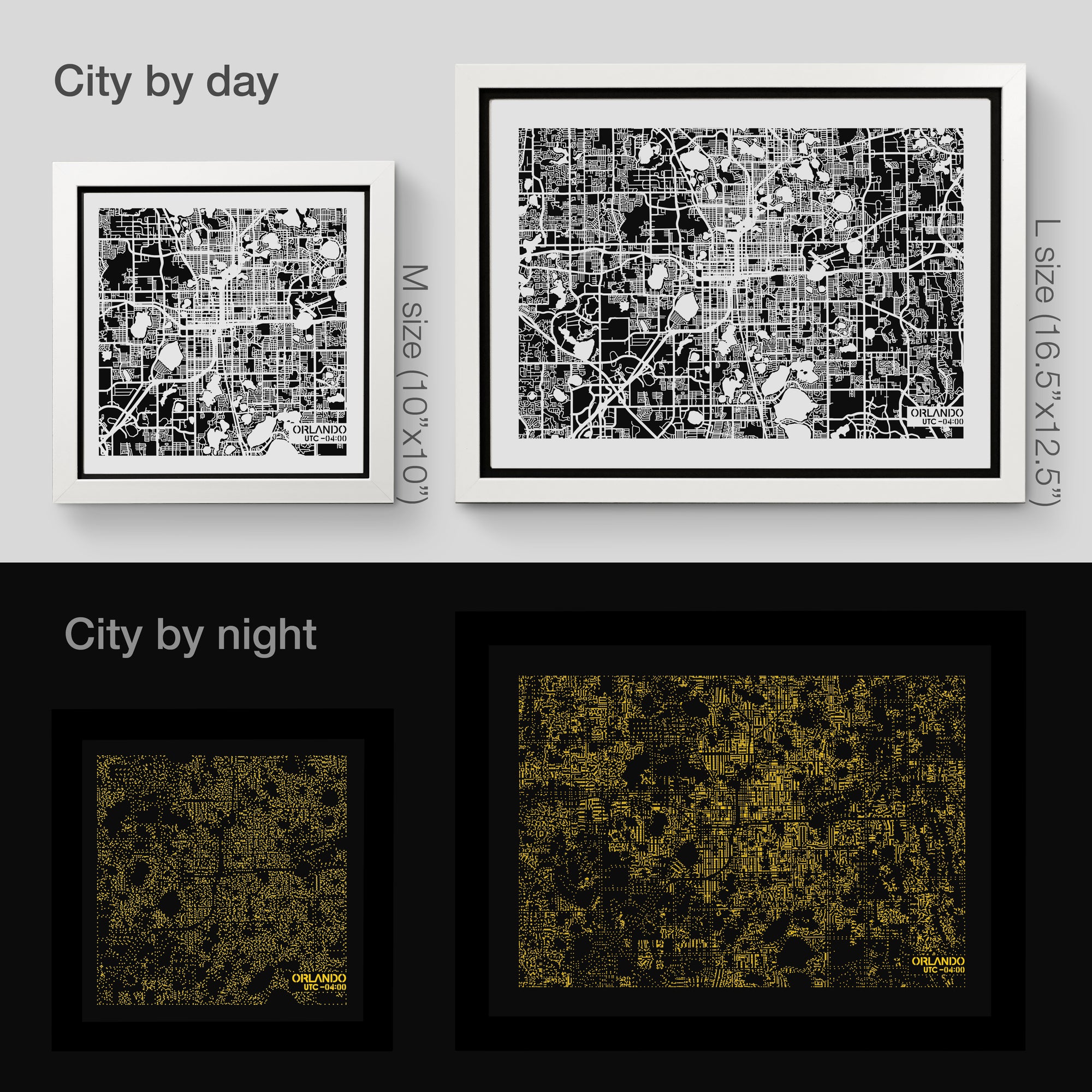 NITELANDING Orlando Map - Lighting Decoration Art - ZERO DEGREE