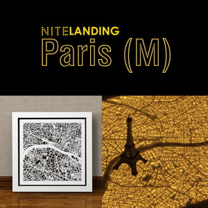 NITELANDING Paris Map - Lighting Decoration Art - ZERO DEGREE