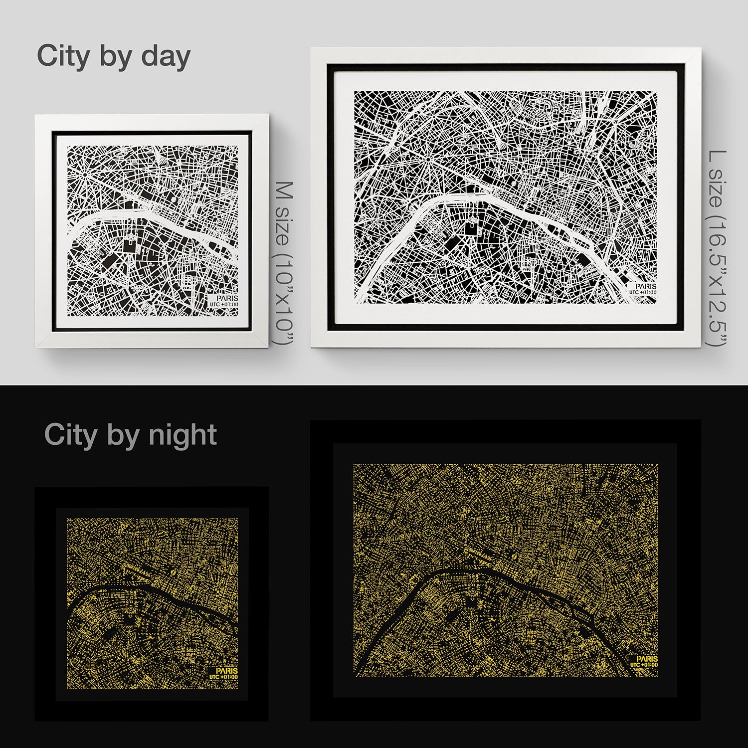 NITELANDING Paris Map - Lighting Decoration Art - ZERO DEGREE