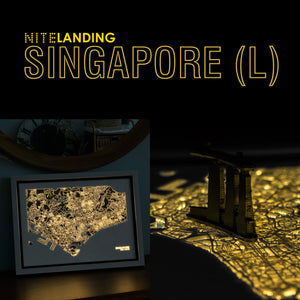 NITELANDING Singapore Map - Lighting Decoration Art - ZERO DEGREE