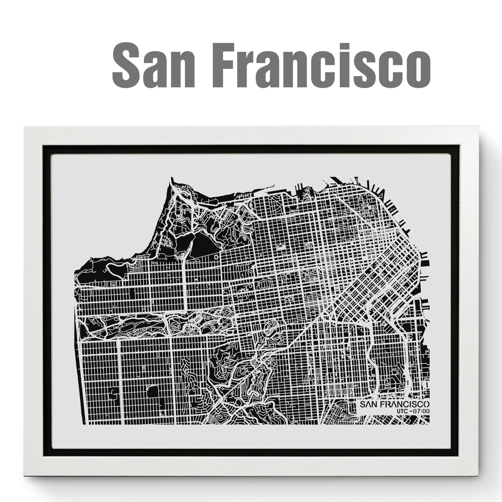 NITELANDING San Francisco Map - Lighting Decoration Art - ZERO DEGREE