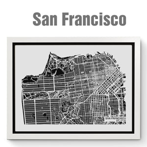NITELANDING San Francisco Map - Lighting Decoration Art - ZERO DEGREE