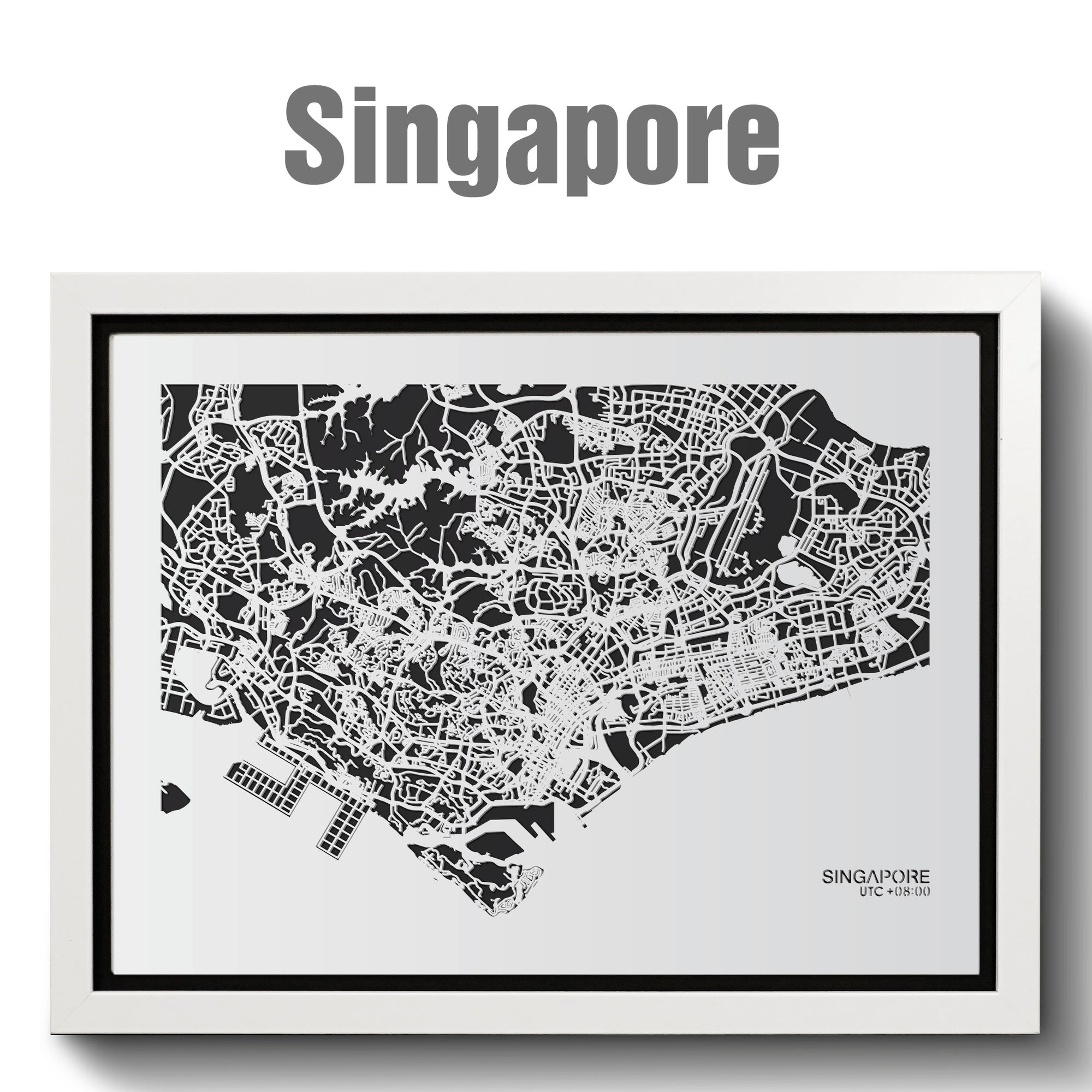 NITELANDING Singapore Map - Lighting Decoration Art - ZERO DEGREE