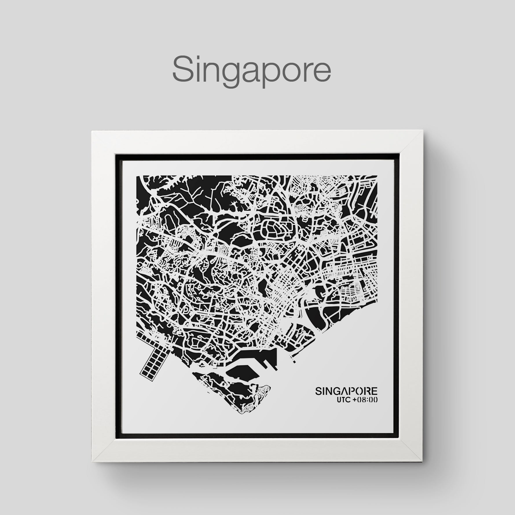 NITELANDING Singapore Map - Lighting Decoration Art - ZERO DEGREE