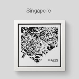 NITELANDING Singapore Map - Lighting Decoration Art - ZERO DEGREE