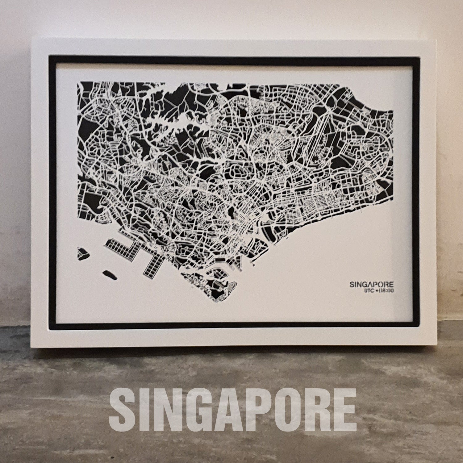 NITELANDING Singapore Map - Lighting Decoration Art - ZERO DEGREE
