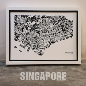NITELANDING Singapore Map - Lighting Decoration Art - ZERO DEGREE