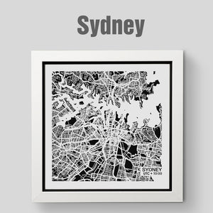 NITELANDING Sydney Map - Lighting Decoration Art - ZERO DEGREE