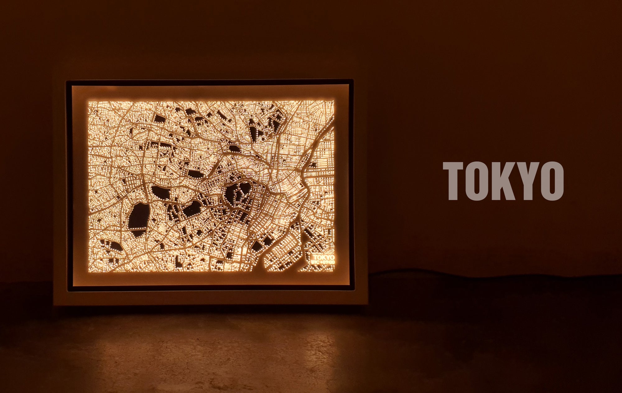 NITELANDING Tokyo Map - Lighting Decoration Art - ZERO DEGREE