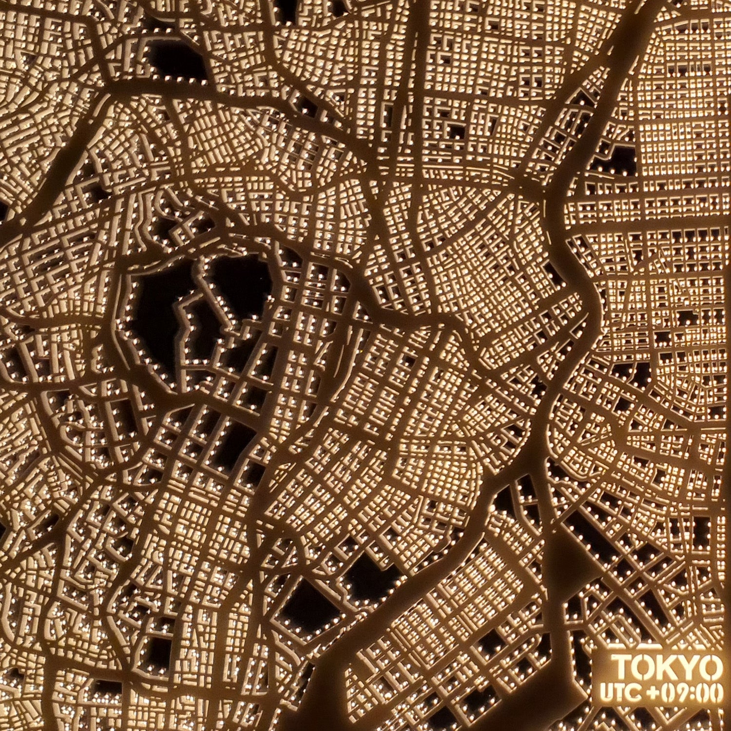NITELANDING Tokyo Map - Lighting Decoration Art - ZERO DEGREE