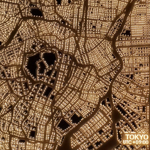 NITELANDING Tokyo Map - Lighting Decoration Art - ZERO DEGREE