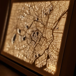 NITELANDING Tokyo Map - Lighting Decoration Art - ZERO DEGREE