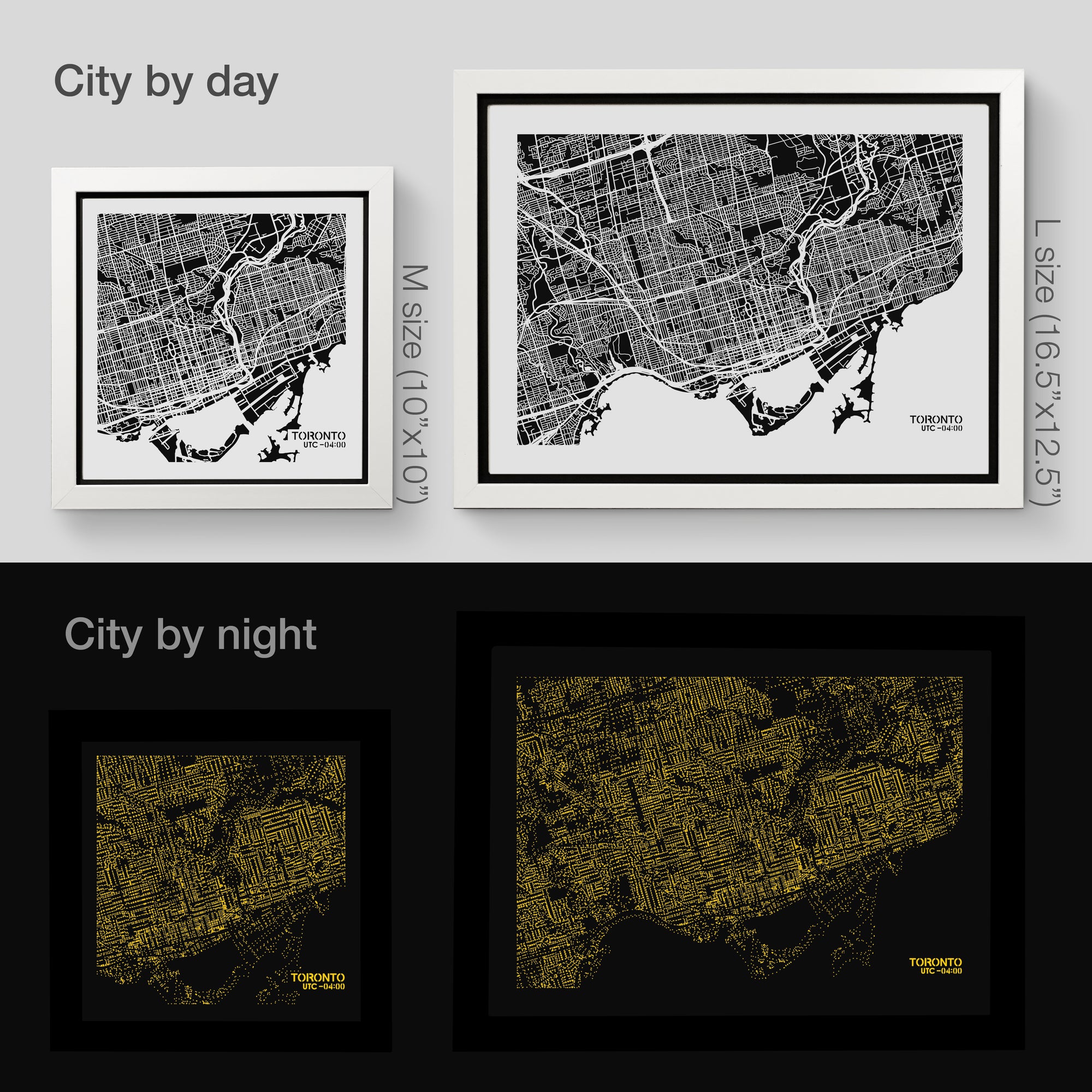 NITELANDING Toronto Map - Lighting Decoration Art - ZERO DEGREE
